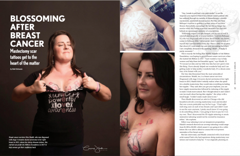 Cover article for Elevate NV Magazine with Ink Ribbon Foundation photographed by Casey Jade Photo